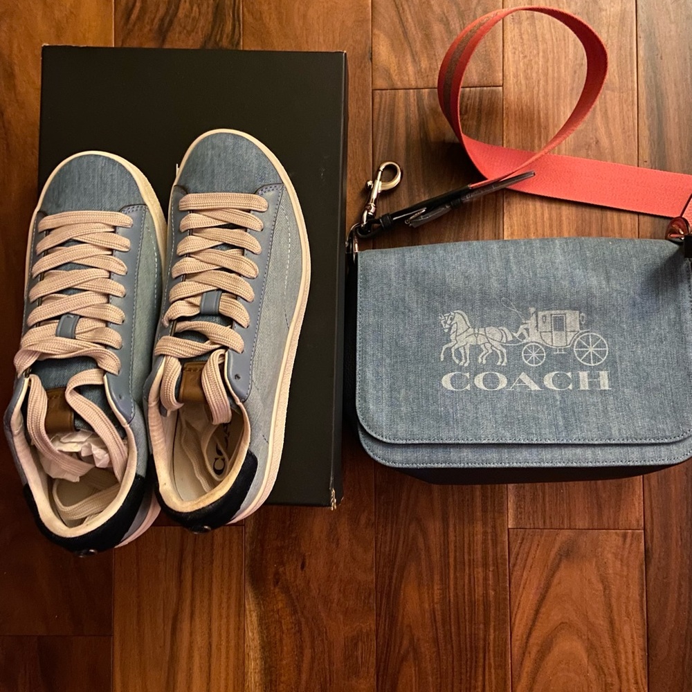 NEW COACH SNEAKERS AND BAG